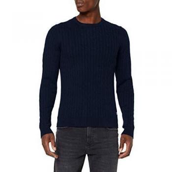 Jack & Jones Jprrichard Knit Crew Neck suéter, Azul