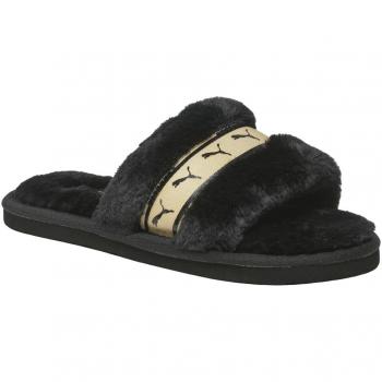 Pantuflas Fluff Remix Metallic con Detalles Brillantes