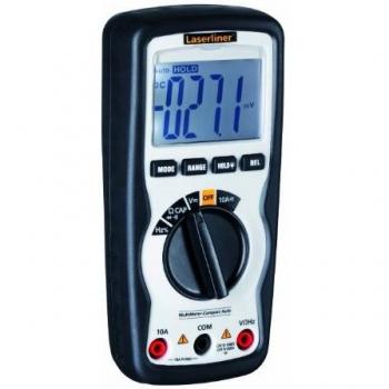 LASERLINER - MultiMeter-Compact - Multímetro - Medición de tensión y corriente - Multifunción CAT III 1000V y CAT IV 600V - Precisión de alta calidad - Alarma vibratoria - Resistente y práctico