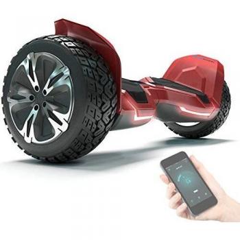 Bluewheel 8.5 Hoverboard patín eléctrico HX510 con UL2272 estándar de Seguridad, Cambia de Color con la App, Altavoz Bluetooth, Motor 700W, Patinete eléctrico con Cobertura de Aluminio