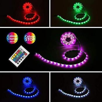 Tira LED Briloner Flow, RGB, autoadhesiva, 5m, 150 LEDs, silicona, 24W