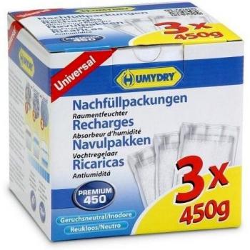 3 Recambios Antihumedad en Bolsa de 450g para Deshumidificador