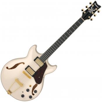 Ibanez Artcore Expressionist AMH90-IV Hollow Body Electric Guitar - Ivory