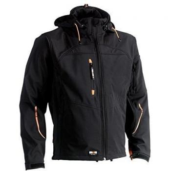 Chaleco Softshell con Capucha Herock Poseidon Negro XXXL