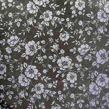 ORYX 5544060 Mantel Hule Rectangular Flores Blancas. Impermeable Antimanchas PVC 140 cm. x 20 Metros. Rollo Recortable. Interior y Exterior, 0, Multicolor