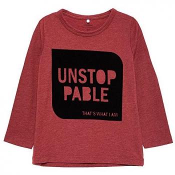 NAME IT - Camiseta de manga larga - para niño rojo 80 cm