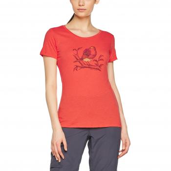 Columbia Birdy Buddy Short Sleeve tee Camiseta de Manga Corta, Mujer, Naranja
