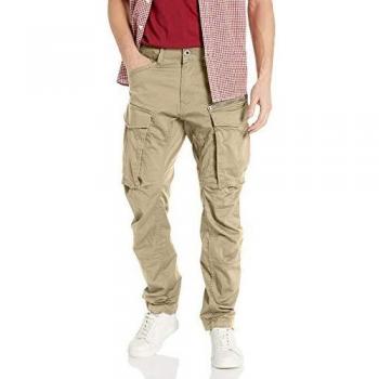 G-Star Raw Rovic Zip 3D Straight Tapered Cargo Pants for Men - Casual Cotton Beige