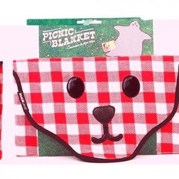 SUCK UK Manta para Picnic de Guinga de Piel de Oso, Tela, Multicolor, 0.40x150.00x165.00 cm