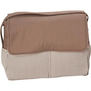 Bolso Plastificado Babyline Victoria Chocolate para silla de paseo