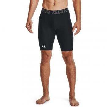 Under Armour Men's HeatGear Pocket Long Shorts, Size: Large, Colour: Black, Lightweight Running Shorts, Sweat-Wicking and Quick-Drying Base Layer, Compression Shorts for Men