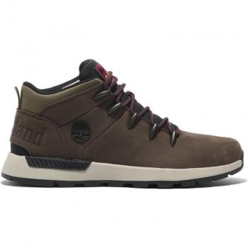 Timberland Sprint Trekker Mid Lace-Up Hiking Sneakers for Men in Dark Brown Nubuck