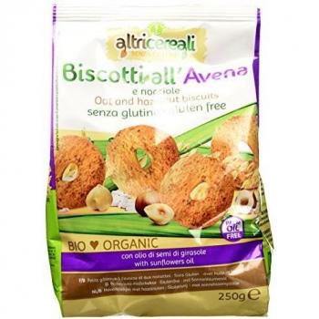 ALTRICEREALI Galletas de avena con avellanas, paquete de 1 unidad