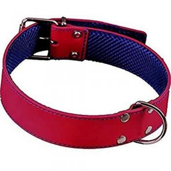 Collar Cuero Forro Amazon 65 Roj