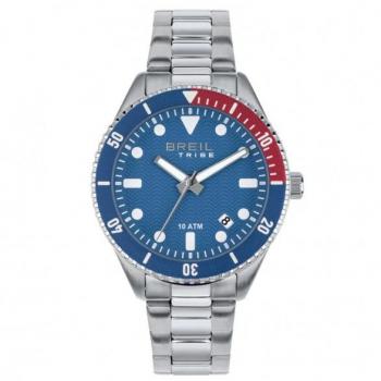 Reloj Hombre Breil EW0717 Plateado (Ø 39 mm), caja de acero inoxidable, correa de acero, cristal mineral, resistencia al agua hasta 50 metros, movimiento de cuarzo