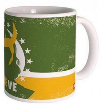 Taza Marvel Loki Negra 320ml con Diseño Believe en Cerámica