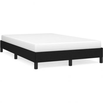 Cama de sol 120x190 cm en tela negra con estructura de metal Vidaxl
