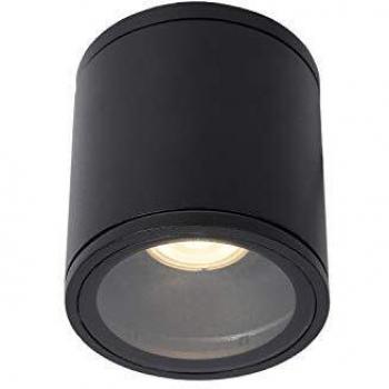 Foco de Techo para Baño Aven - Ø9 cm - 1xGU10 - IP65 - Negro