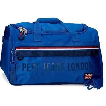 Pepe Jeans Overlap Bolsa de Viaje Azul 52x29x29 cms Poliéster 43.73L