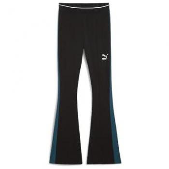 Leggings Acampanados Puma T7 Play Paris para Mujer en Negro (S) - Casual y Sostenible