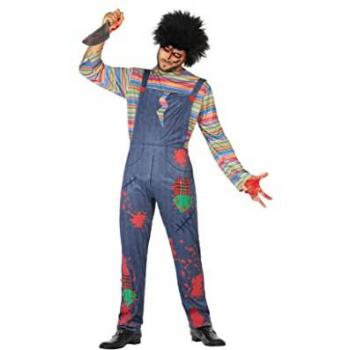 Disfraz de Muñeco Sangriento para Adulto XL - Incluye 2 Piezas, Multicolor, Talla XL