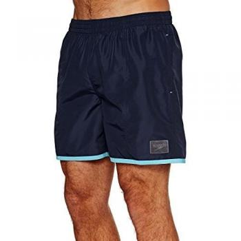 Speedo Colour Block de 16 Pantalones Cortos, Hombre, Azul Marino/Turquesa, L