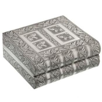 Caja-Joyero Alexandra House Living Plateado Metal 23 x 9 x 19 cm