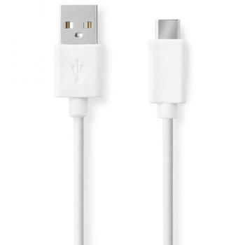 Cable USB 2.0 Nedis USB-A a USB-C Macho 480 Mbps Niquelado 1.0m