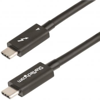 StarTech.com 3ft (1m) Thunderbolt 4 Cable - 40Gbps - 100W PD - 4K/8K Video - Intel-Certified Thunderbolt Cable - Compatible w/ USB4/Thunderbolt