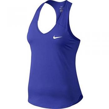 Nike W Nkct Tank Pure Camiseta de Tenis, Mujer, Azul