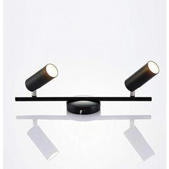 Lámpara de techo LED Camille, negra, 2 luces, moderna y cálida