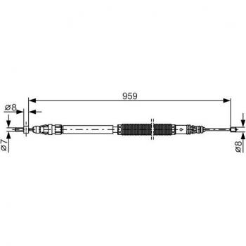 Cable de freno de mano BOSCH 1 987 482 001