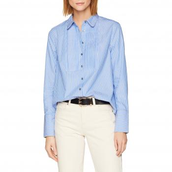 Tommy Hilfiger Lulu Shirt LS Camisa Manga Larga, Negro