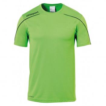 uhlsport Stream 22 Shirt Shortsleeved Camiseta De Entrenamiento, Hombre, Verde Fluor/Negro, M