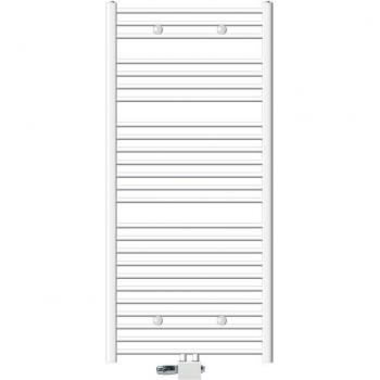 Radiador de Baño ECD Alemania 750x1500 mm Blanco Recto con Termostato y Kit de Conexión Universal