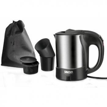 Unold 18575 Hervidor de Agua, 1000 W, 0.5 litros, Gris y Negro