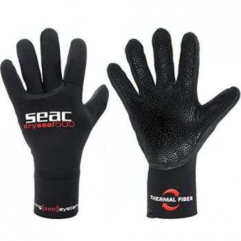 SEAC Dry Seal, Guantes de buceo estancos, Neopreno de 5 mm