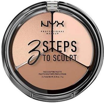 NYX Professional Makeup 3 Steps To Sculpt Contouring Palette Shade 01 Fair 15 g