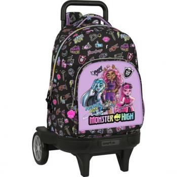 Mochila Gde. C/ruedas Compact Evol. Ext. Monster High 'Creep' - Safta