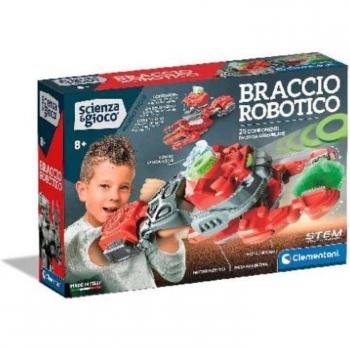 Clementoni Braccio Robotico Educativo Motorizado con Pinza y Lanciadischi para Niños 8+ Años