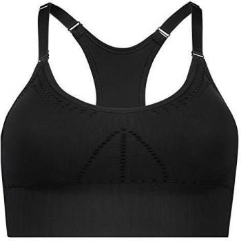 Sujetador deportivo HKMX The Comfort Nivel 1 Negro