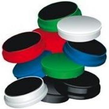 Q-Connect Imanes Para Sujeción Ideal Para Pizarras Magnéticas 35 Mm 5 Colores Surtidos Caja De 10 Imanes