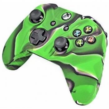 iProtect funda protectora en silicona para Skin verde / negro - Microsoft Xbox One