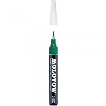 Marcador Molotow Aqua Ink Softliner 1mm Punta Pincel Color Verde Oscuro
