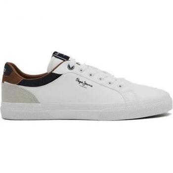 Pepe Jeans Kenton Court Blanco Zapatillas de Piel Casual para Niño