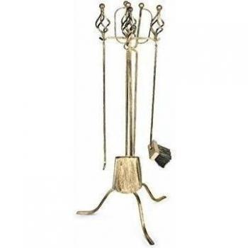 'Juego de utensilios para chimenea Z120 oro