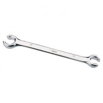 Llave de tubo HANS 1105M/14X17 para frenos, 14x17 mm, mate satinado, doble boca abierta