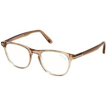 Tom Ford Gafas de Vista FT 5625-B BLUE BLOCK BEIGE 48/19/145 hombre