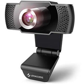 Webcam con microfono para pc, Web cámara 1080p Full HD con micrófono reducción de Ruido, Vista Gran Angular de 105º para Streaming, conferencias en Zoom, Youtube, Skype, Compatible con Windows, Mac