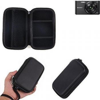 Caso duro, estuche para cámara compacta Sony Cyber-shot DSC-W830, bolsa / funda rígida con espacio para jaulas de memoria, batería de repuesto, cargador de jaula, etc. | prueba del choque - K-S-Trade